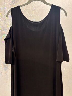 Chico's Black Cold-Shoulder Dress